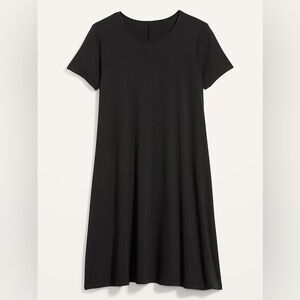 Black Short Mini Swing Dress